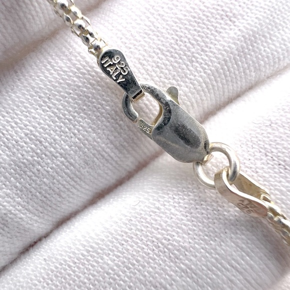 Genuine Amethyst .925 Sterling Silver Moon Necklace - Picture 10 of 13